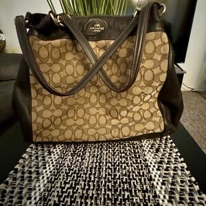 Large authentic coach purse